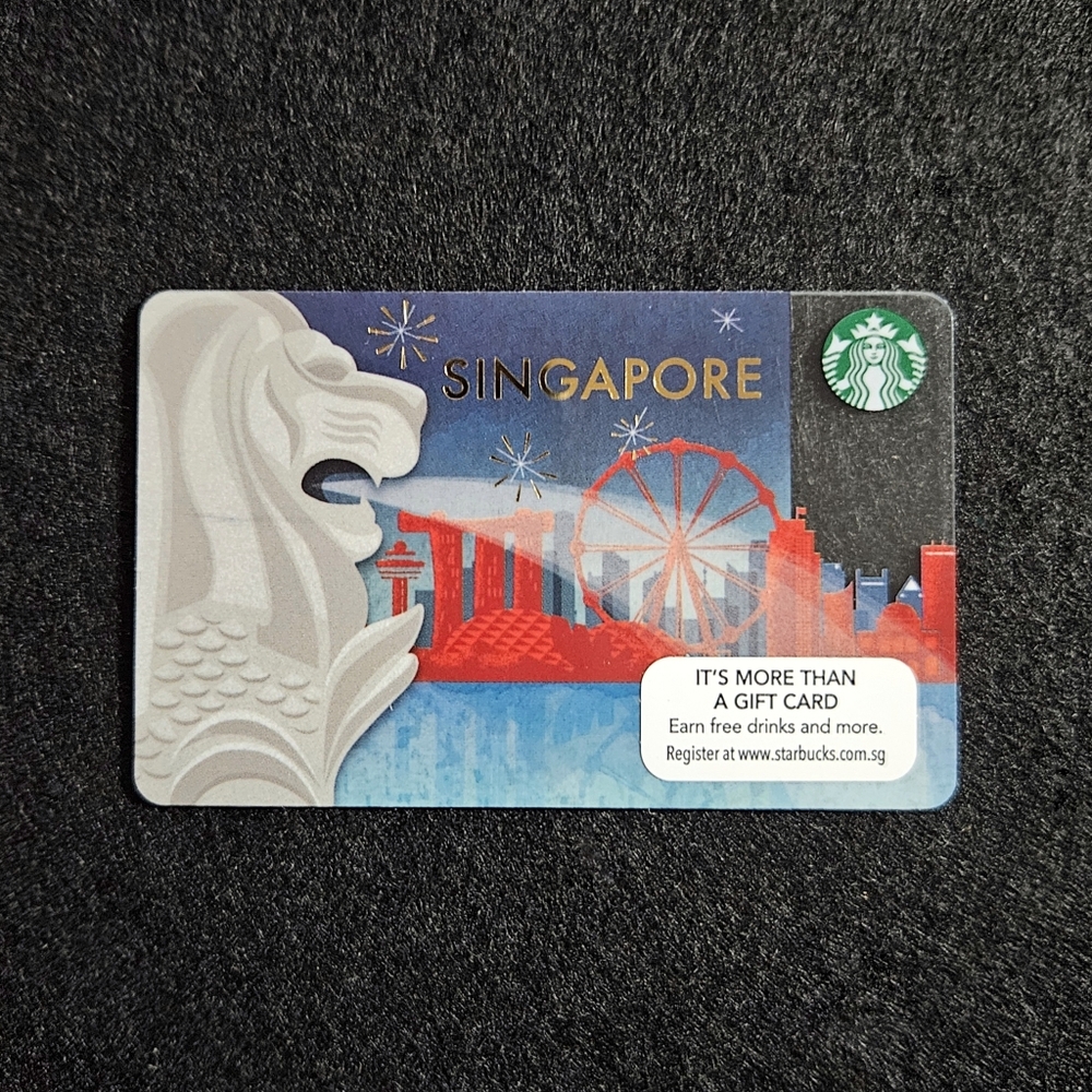 Starbucks Card - Singapore 2015  - Traditional Plastic